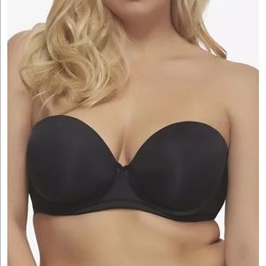 Paramour black strapless bra 36G